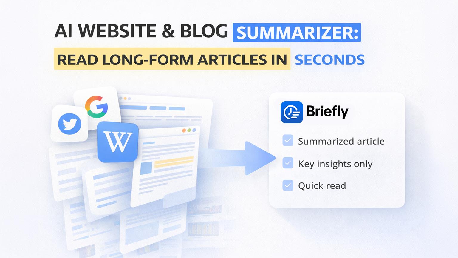 AI Website & Blog Summarizer: Read Long-Form Articles in Seconds