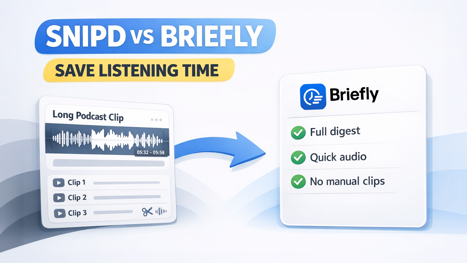 Snipd vs Briefly: Which Audio Tool is Right for You?